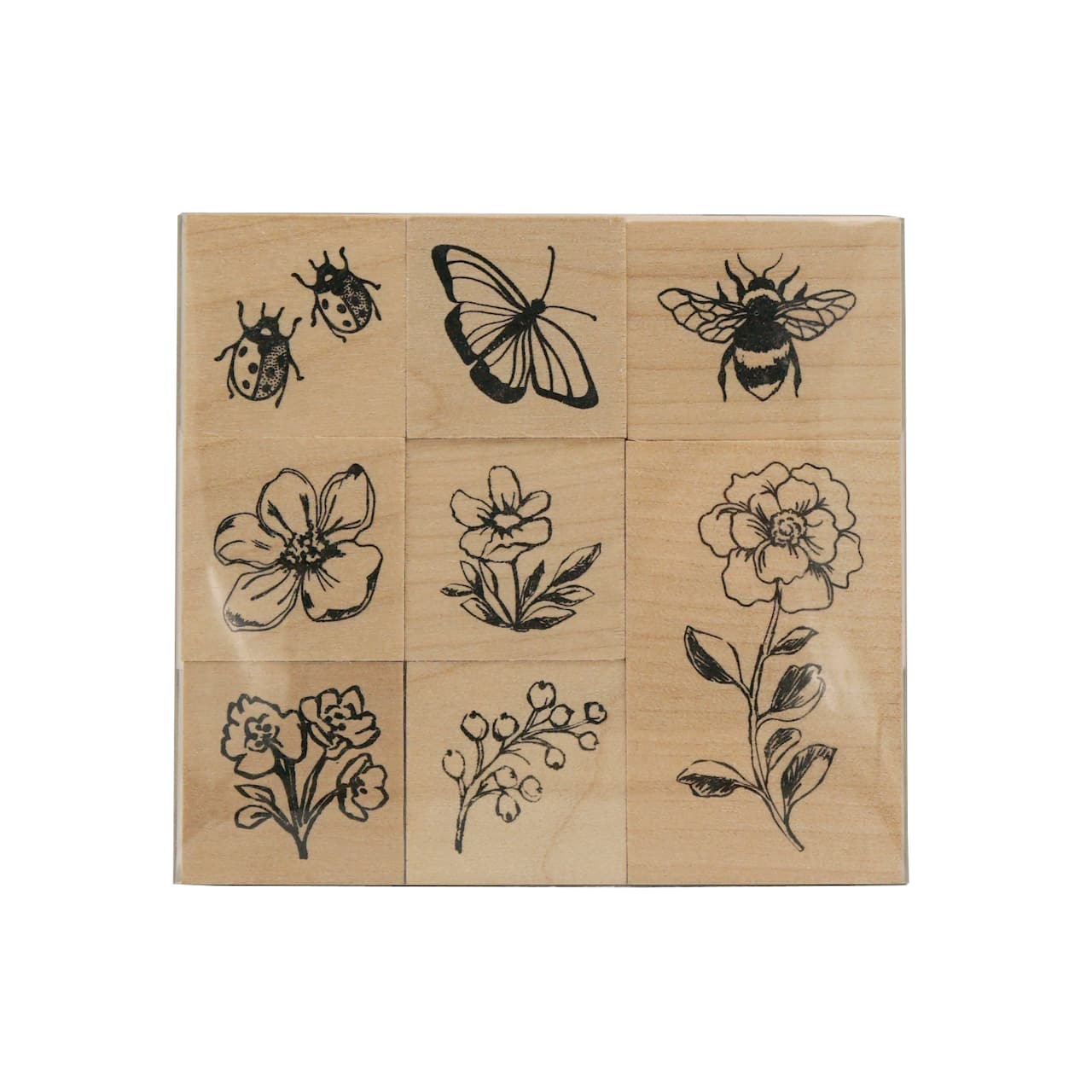 6 Pack: Flower Wood Stamp Set by Recollections™